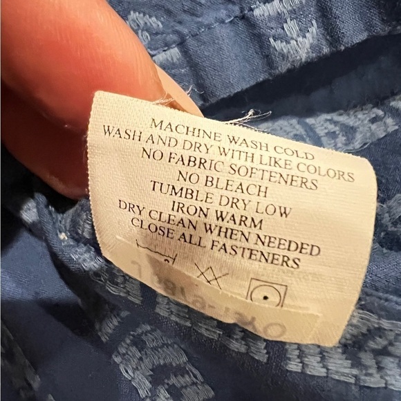 Marmot Tommy Caldwell Short Sleeve Blue Button Shirt Mens S - Picture 6 of 8